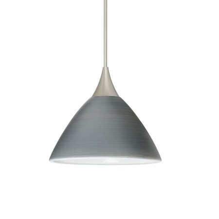 Besa Lighting Domi Cord Pendant, Titan, Satin Nickel Finish, 1x50W Halogen 1XT-1743TN-SN